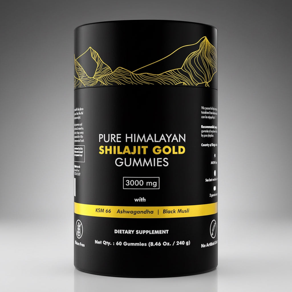 Shilajit Gummies (w/ Ashwagandha, Black Musli, and Gokshura)