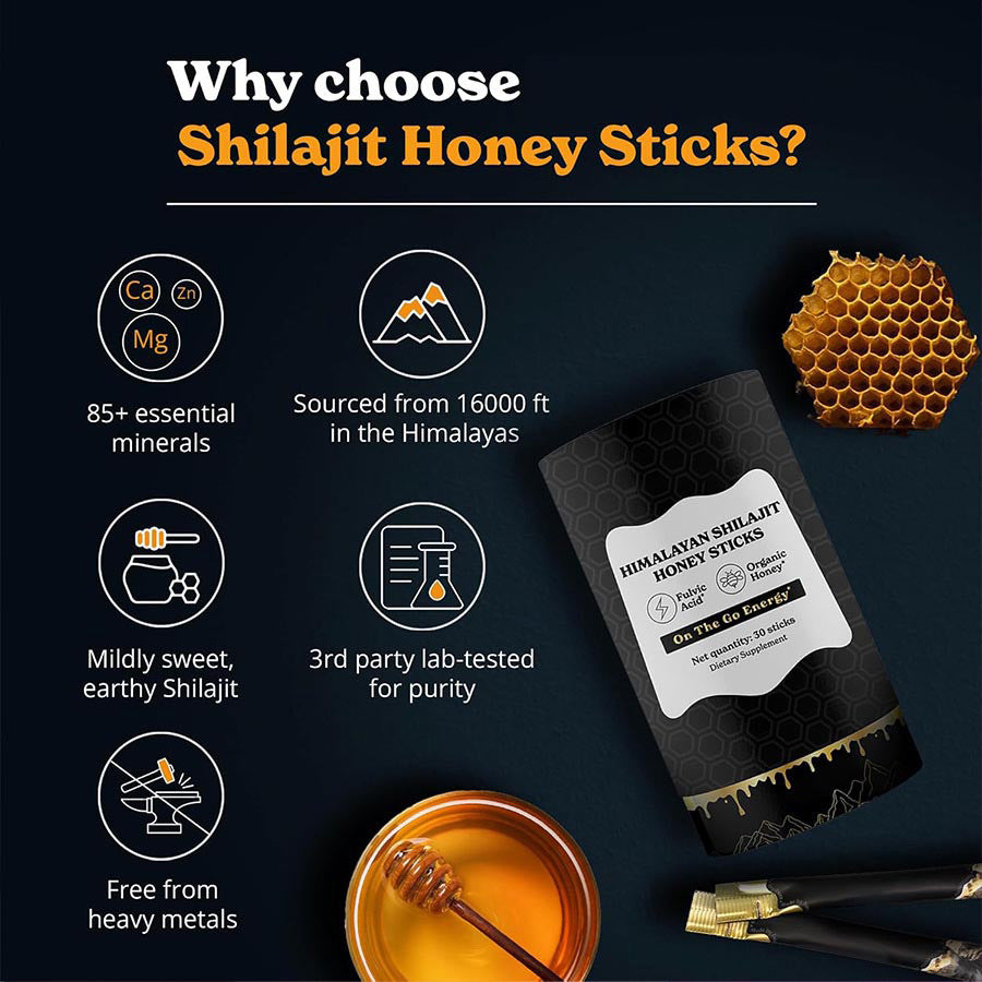 Shilajit Honey Sticks Dietary Fiber Supplement